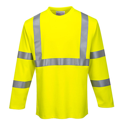 PORTWEST FR96 FR Hi-Vis Long Sleeve T-Shirt