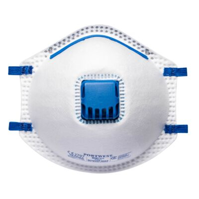 Portwest P201WHR FFP2 Valved Respirator (Pk10) White  R