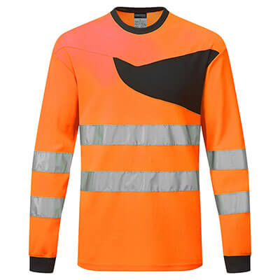 PORTWEST PW221 PW2 Hi-Vis T-Shirt ls