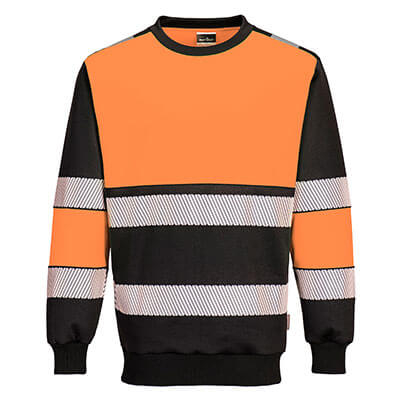 PORTWEST PW376 PW3 H-Vis Class 1 Sweatshirt
