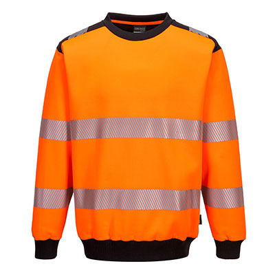 PORTWEST PW379 PW3 Hi-Vis Crew Neck Sweatshirt