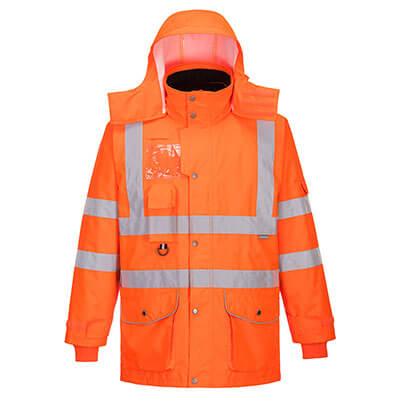 PORTWEST RT27 Hi-Vis 7-in-1 Traffic Jacket RIS