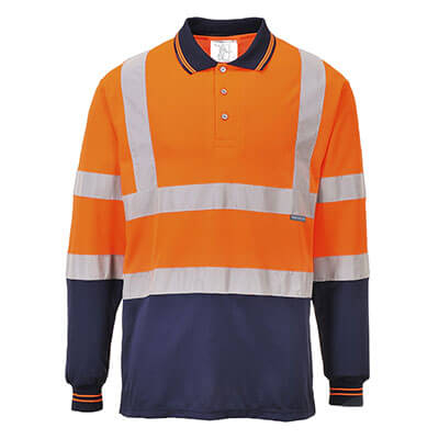PORTWEST S279 Two-Tone Long Sleeved Polo