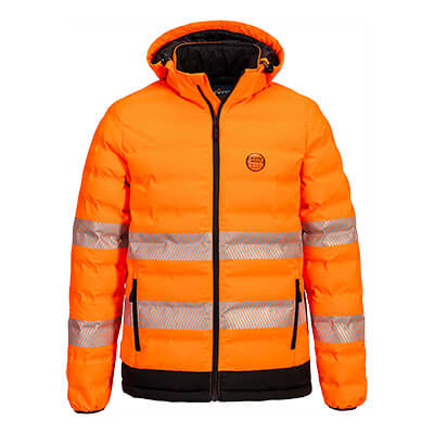 PORTWEST S548 Hi-Vis Ultrasonic Heated Tunnel Jacket