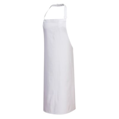 Portwest S840WHR Cotton Bib Apron White  R