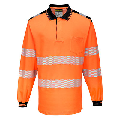 PORTWEST T184 PW3 Hi-Vis Polo Shirt ls
