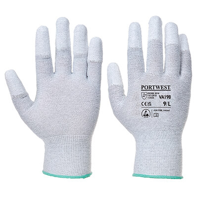 PORTWEST VA198 Vending Antistatic PU Fingertip Glove