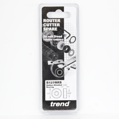 Trend B127ARS Bearing rubber shielded 3/16Inch bore