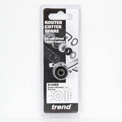 Trend B19RS Bearing rubber shielded 1/4Inch bore