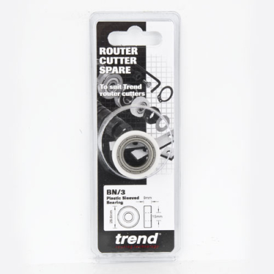 Trend BN/3 Bearing plastic sleeved 15mm bore