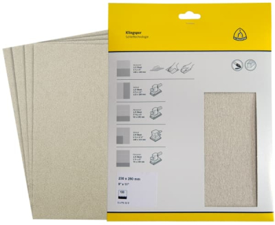 Klingspor PS 33 B Retail packs Abrasive paper for Paint, Varnish, Filler, Wood