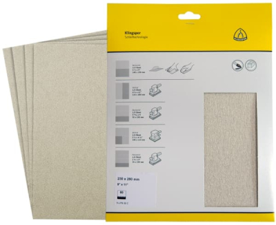 Klingspor PS 33 C Retail packs Abrasive paper for Paint, Varnish, Filler, Wood
