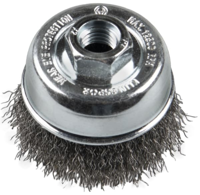 Klingspor BT 600 W Cup-shaped brush, crimped wire for Steel, Stainless steel