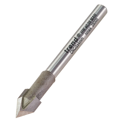 Trend CNCM/2X4MMTC 60 deg v groove 6.3mm wood 4635V060