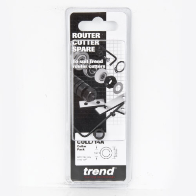 Trend COLL/14A Collar pack ror router cutter ref. 46/902.