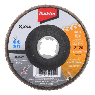 MAKITA FLAP DISCS FOR DGA519 X-LOCK GRINDER