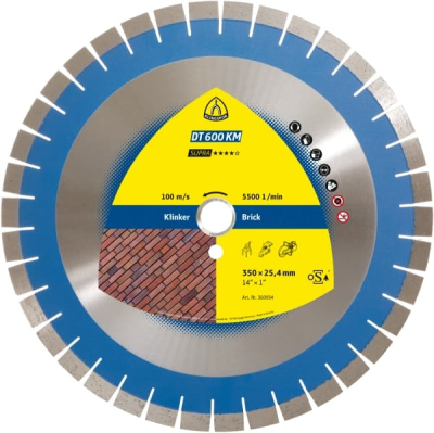 Klingspor DT 600 KM Supra Large diamond cutting blades for Clinker, medium hard