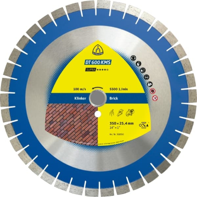 Klingspor DT 600 KMS Supra Large diamond cutting blades for Clinker, medium hard
