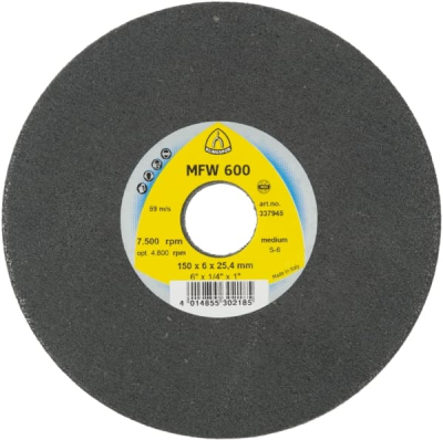 Klingspor MFW 600 High performance non-woven web wheels for Steel, Stainless steel, NF metals