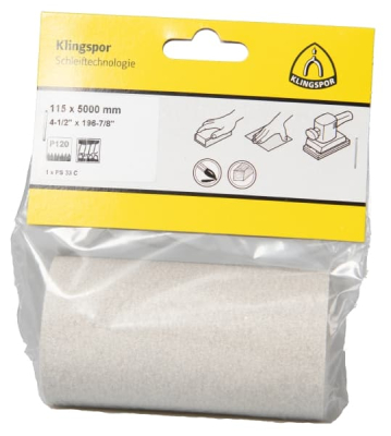 Klingspor PS 33 C Retail packs Abrasive paper for Paint, Varnish, Filler, Wood
