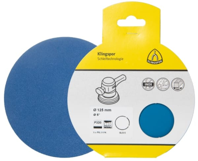 Klingspor PS 21 FK Retail packs Abrasive paper, self-fastening for Steel, Stainless steel, Metals