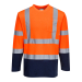 PORTWEST S280 Two-Tone Long Sleeved Cotton Comfort T-Shirt